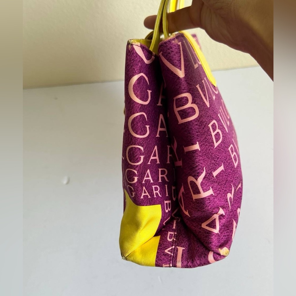 Authentic Bvlgari Logomania Purple and Yellow Handbag in great condition ￼💜 - Picture 6 of 14